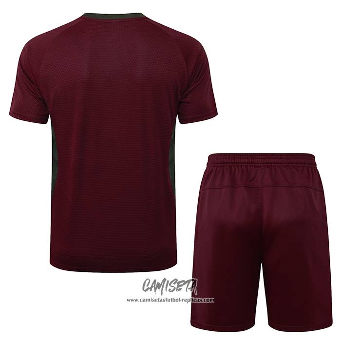 Chandal del Fluminense 2025-2026 Manga Corta Rojo - Pantalon Corto
